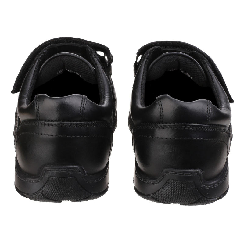 Hush Puppies Freddy 2 Youth Boys Black Leather Shoes