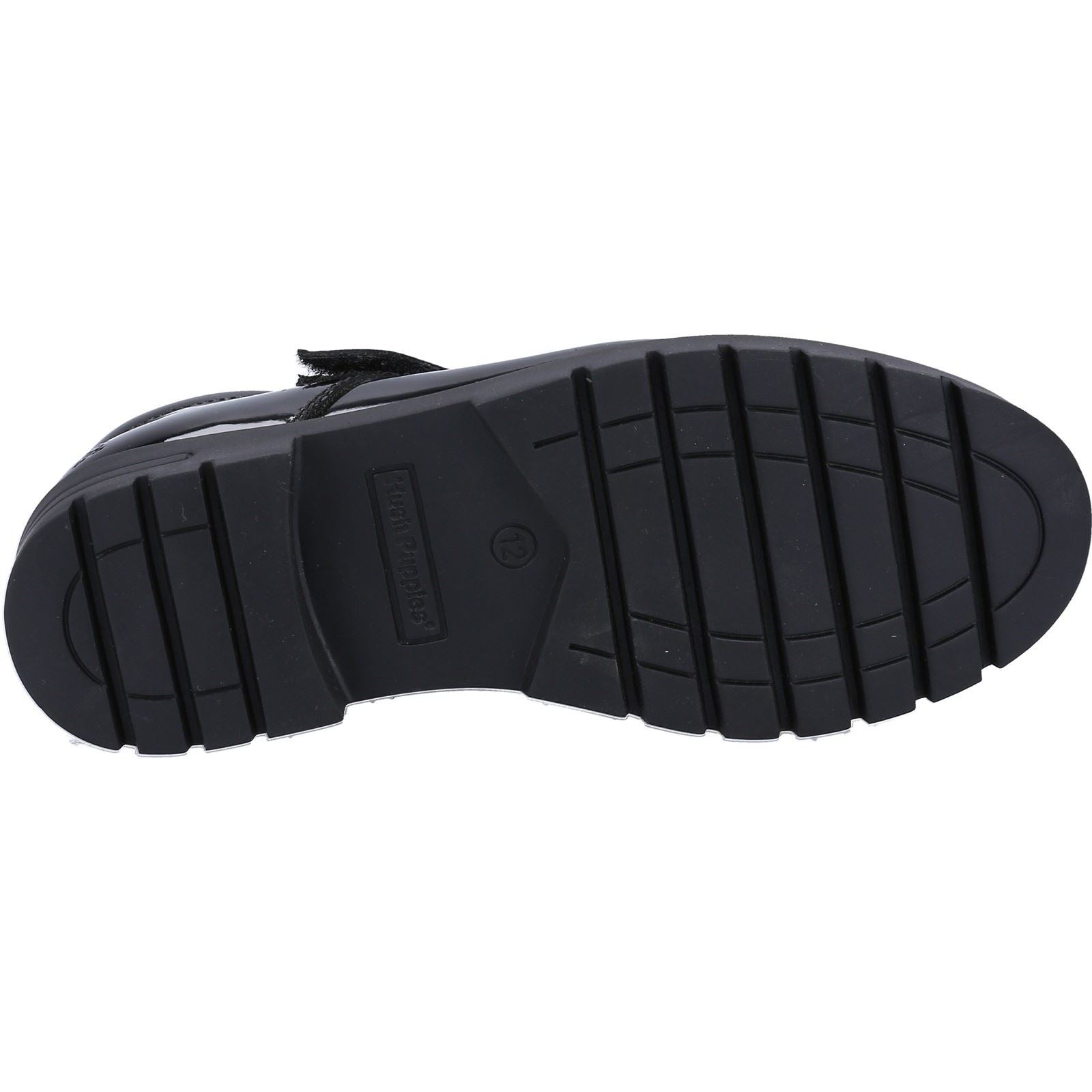 Hush Puppies Sabrina Patent SNR Leather Girls's Black Shoes