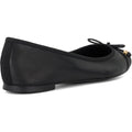 Dune Hallo Wide Fit Women's Black Flats
