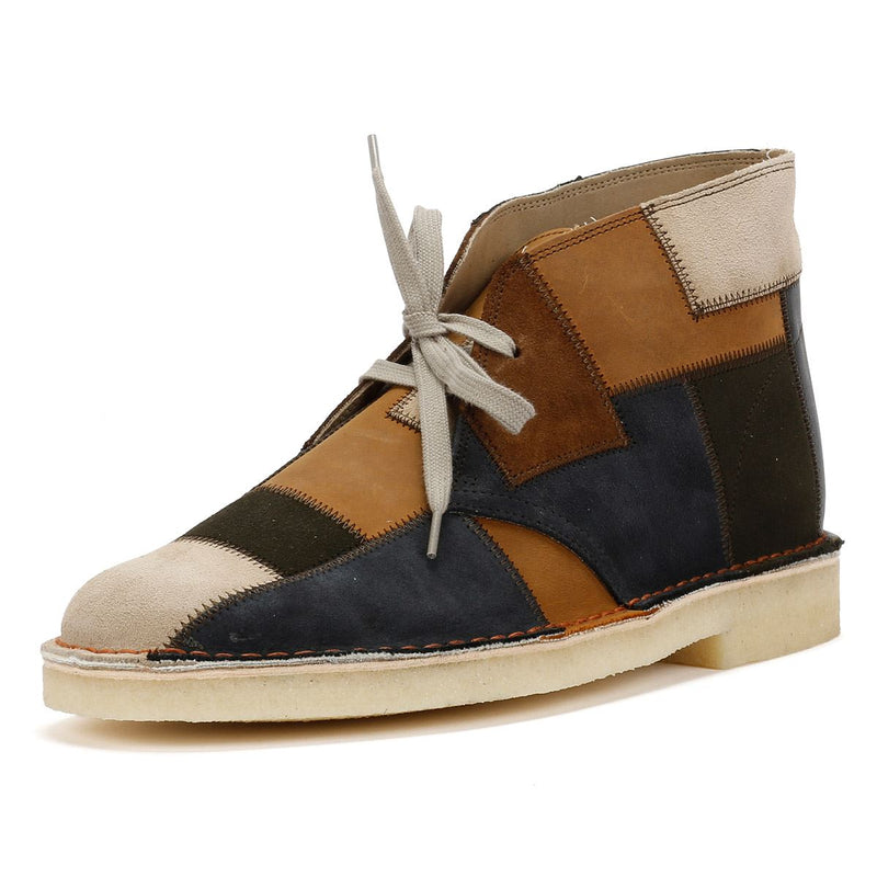 Clarks Originals Desert Patch Suede Men's Multi Brown Boots