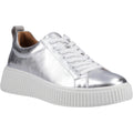 Hush Puppies Harlow Leather Women's Silver Sneakers