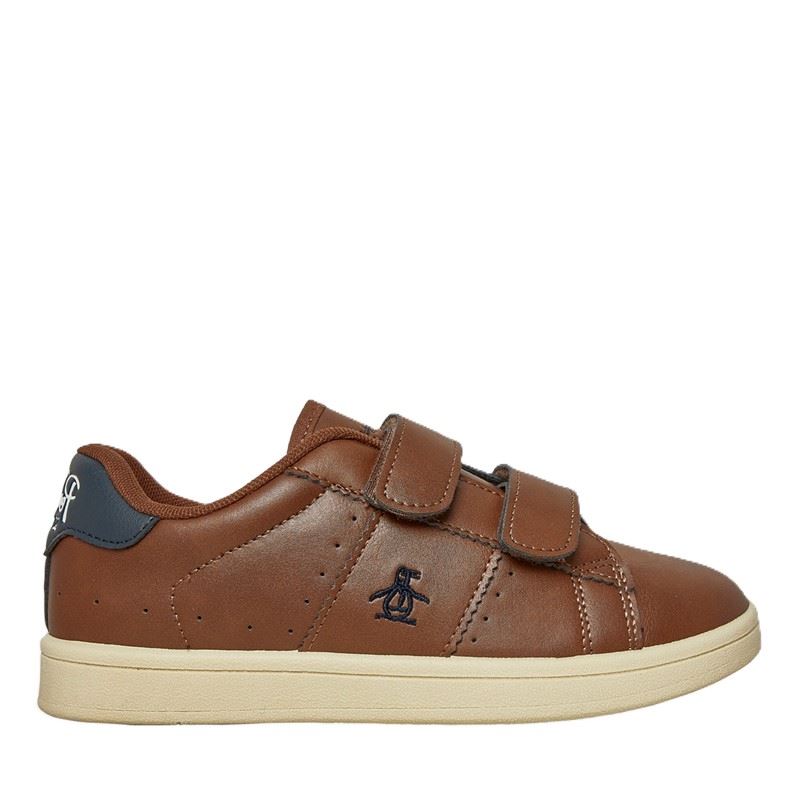 Penguin Junior Marble Tan/Navy Sneakers