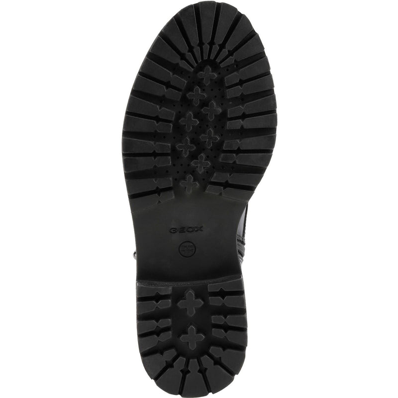 Geox D Iridea F Leather Bovine Full Grain Women's Black Boots