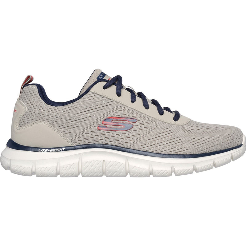 Skechers Track Leshur Synthetic Men's Taupe/Navy Sneakers
