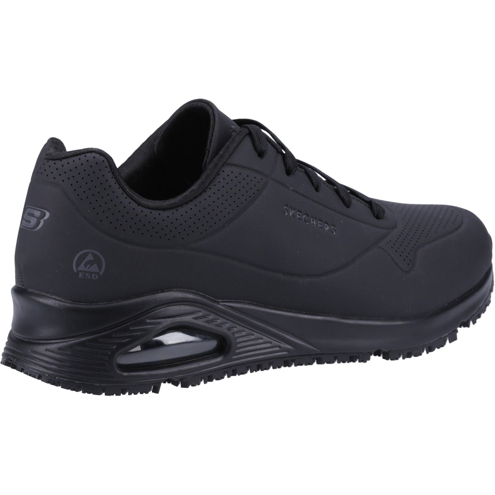 Skechers Workwear Work Relaxed Fit: Uno SR Women's Black Safety Sneakers