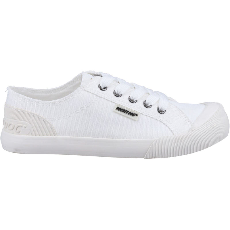 Rocket Dog Jazzin 12A Canvas Cotton Women's White Sneakers