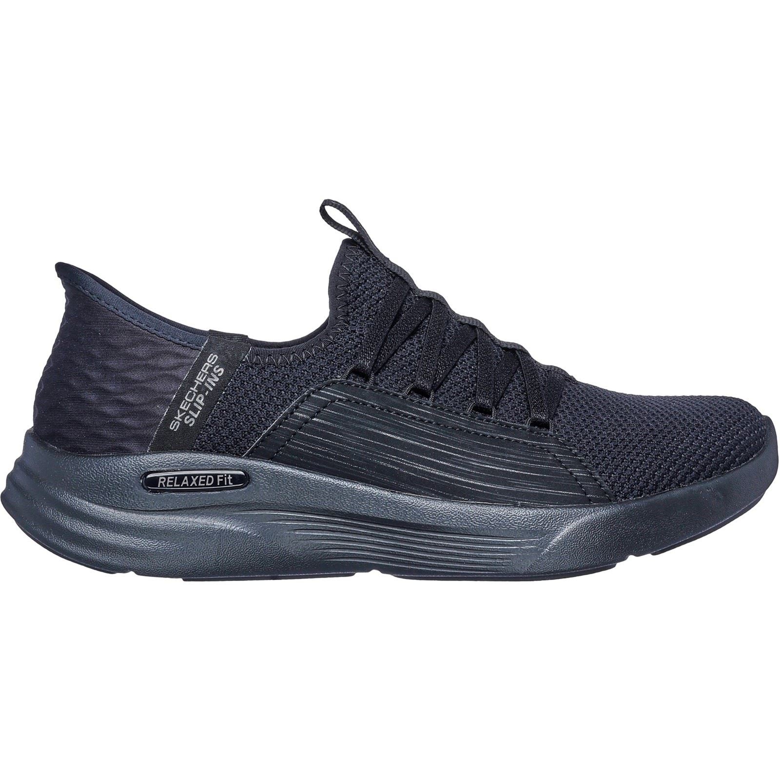Skechers Relaxed Fit Sport - Ballet Chic Textile Women's Black Sneakers
