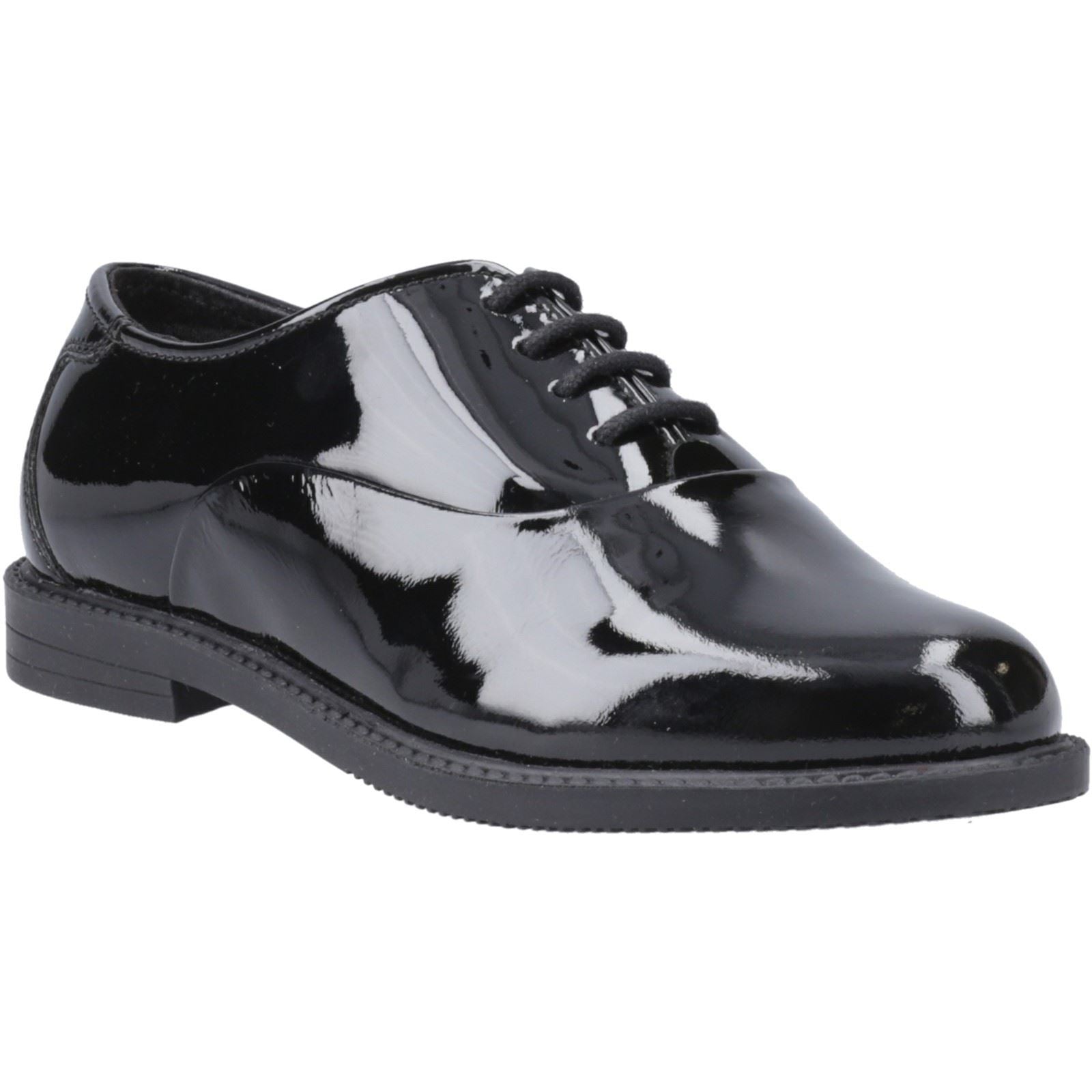 Hush Puppies Nellie Patent Leather Girls's Black Oxford Shoes