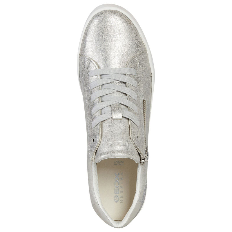Geox D Blomiee A Synthetic Synthetic Women's Silver Sneakers
