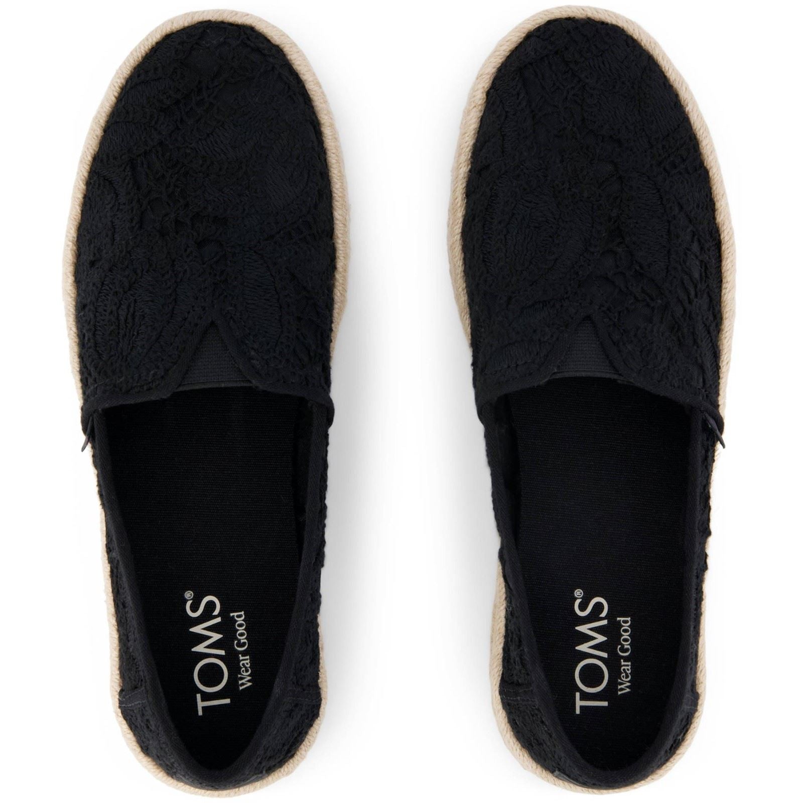 TOMS Alpargata Rope 2.0 Shoe Cotton Women's Black Espadrilles