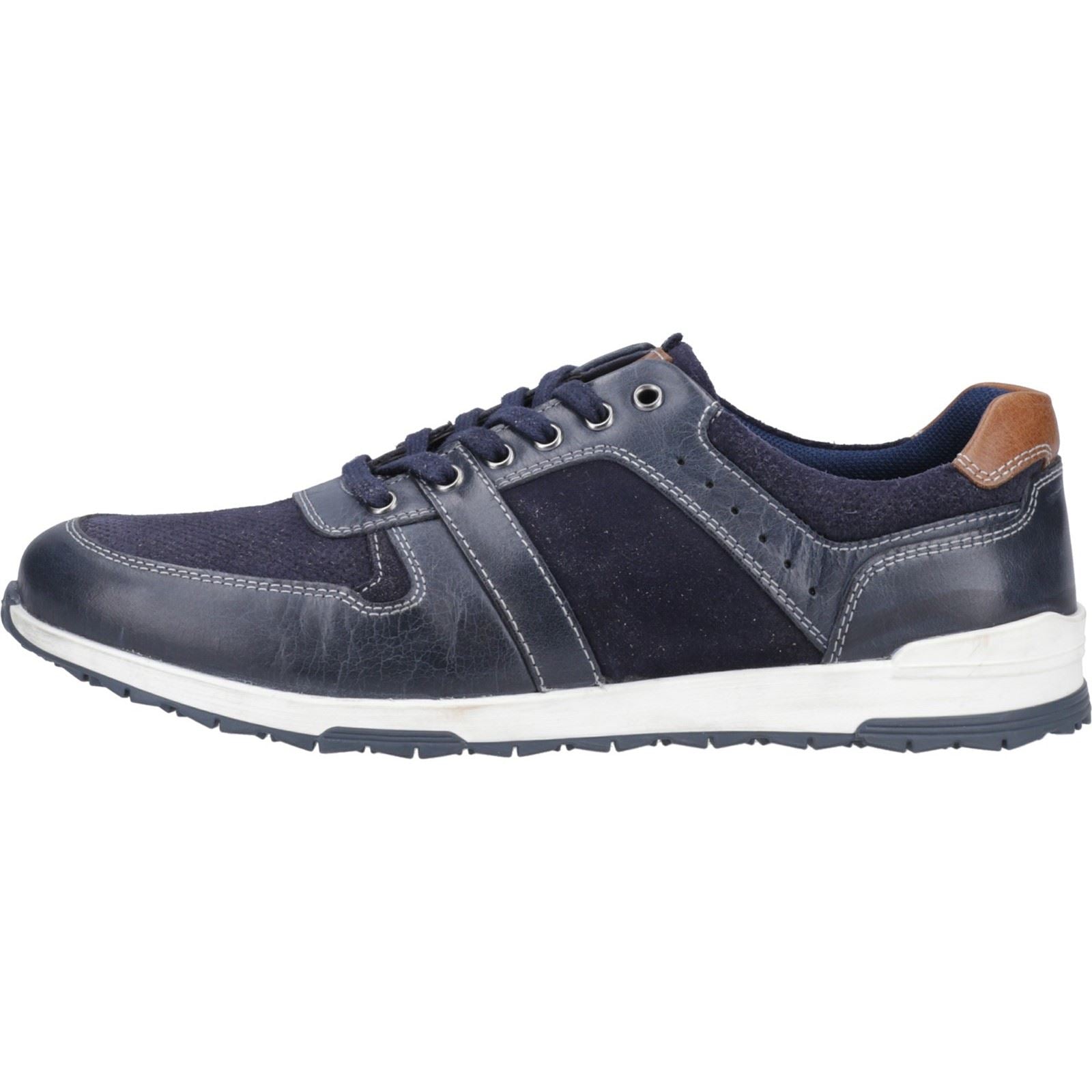 Hush Puppies Christopher Leather Men's Navy Sneakers