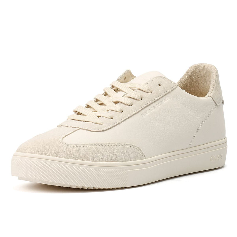 Clae Deane Leather Men's Triple Off White Sneakers
