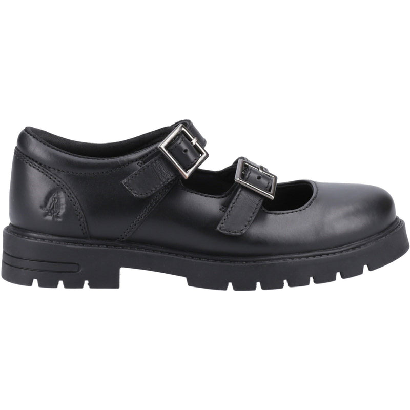 Hush Puppies Ella Senior Leather Girls's Black Shoes