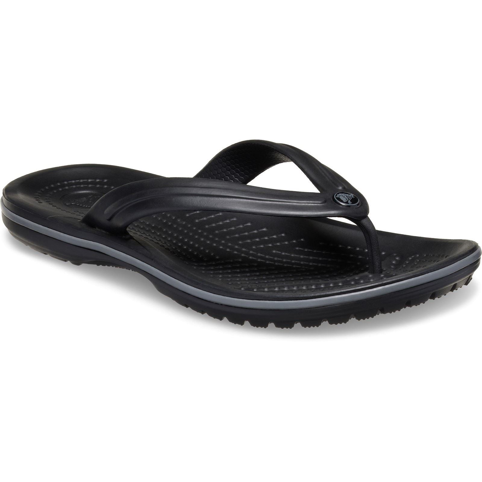 Crocs Crocband Rubber Black/Slate Grey Slides