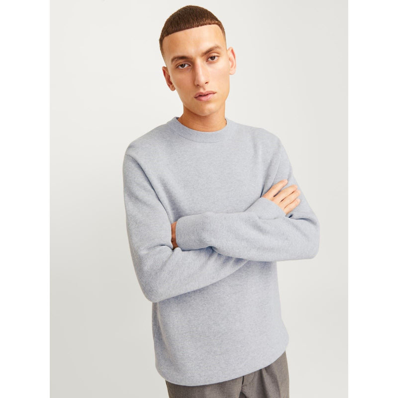 Jack & Jones Milano Stitch Cotton Men's Grey Sweatshirt