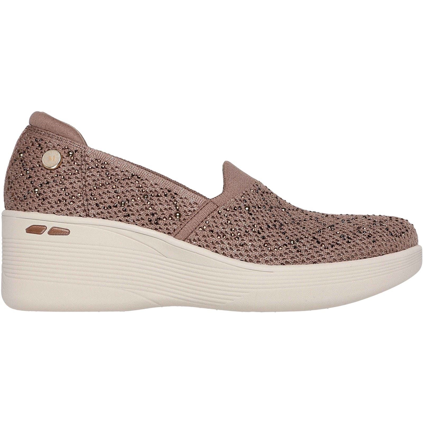 Skechers Pier-Lite My Reflection Polyester Women's Mocha Sneakers