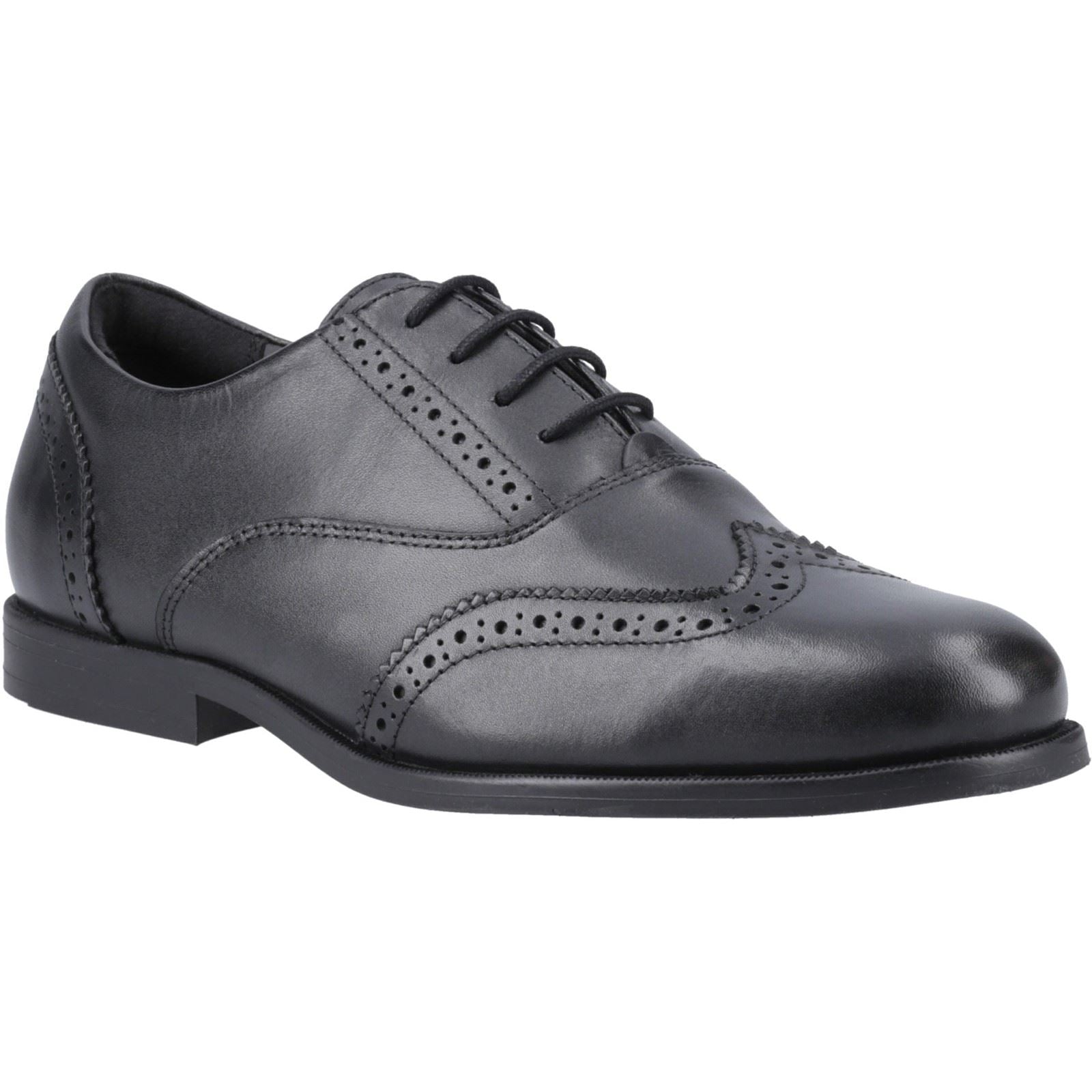 Pod Lee Leather Girls's Black Loafers