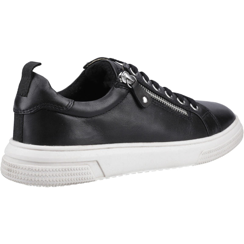 Hush Puppies Martha Leather Women's Black Sneakers
