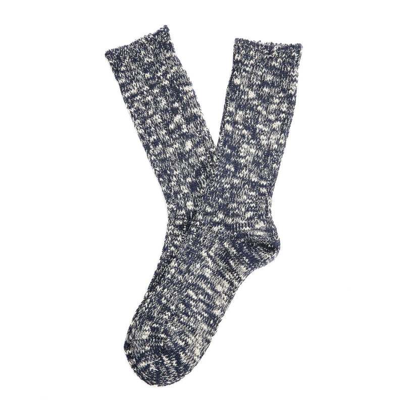 Anonymous Ism Classic Slub Crew Men's Navy Socks
