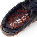 Base London Dalston Leather Men's Navy Moccasins Shoes