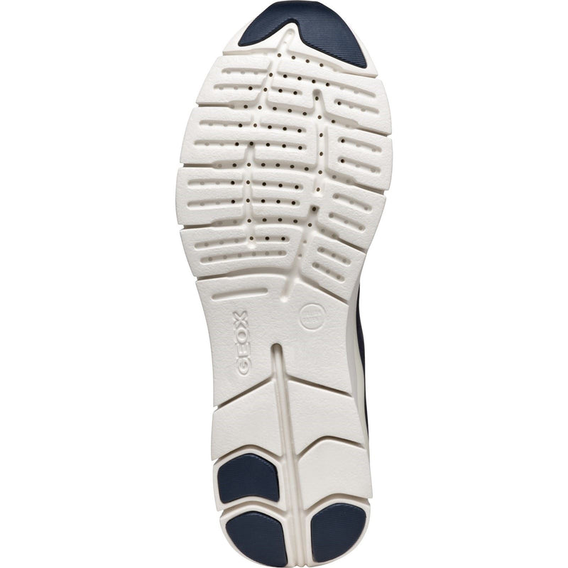 Geox D Sukie B Leather Women's Dark Jeans Sneakers