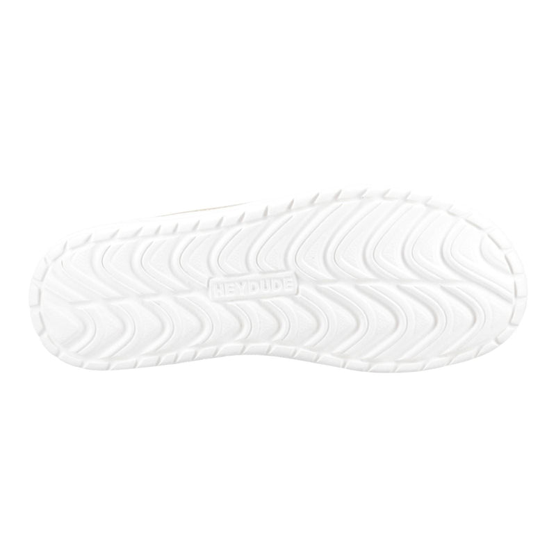 HEYDUDE Mikka Jute Linen Men's Irish Cream Moccasins Shoes