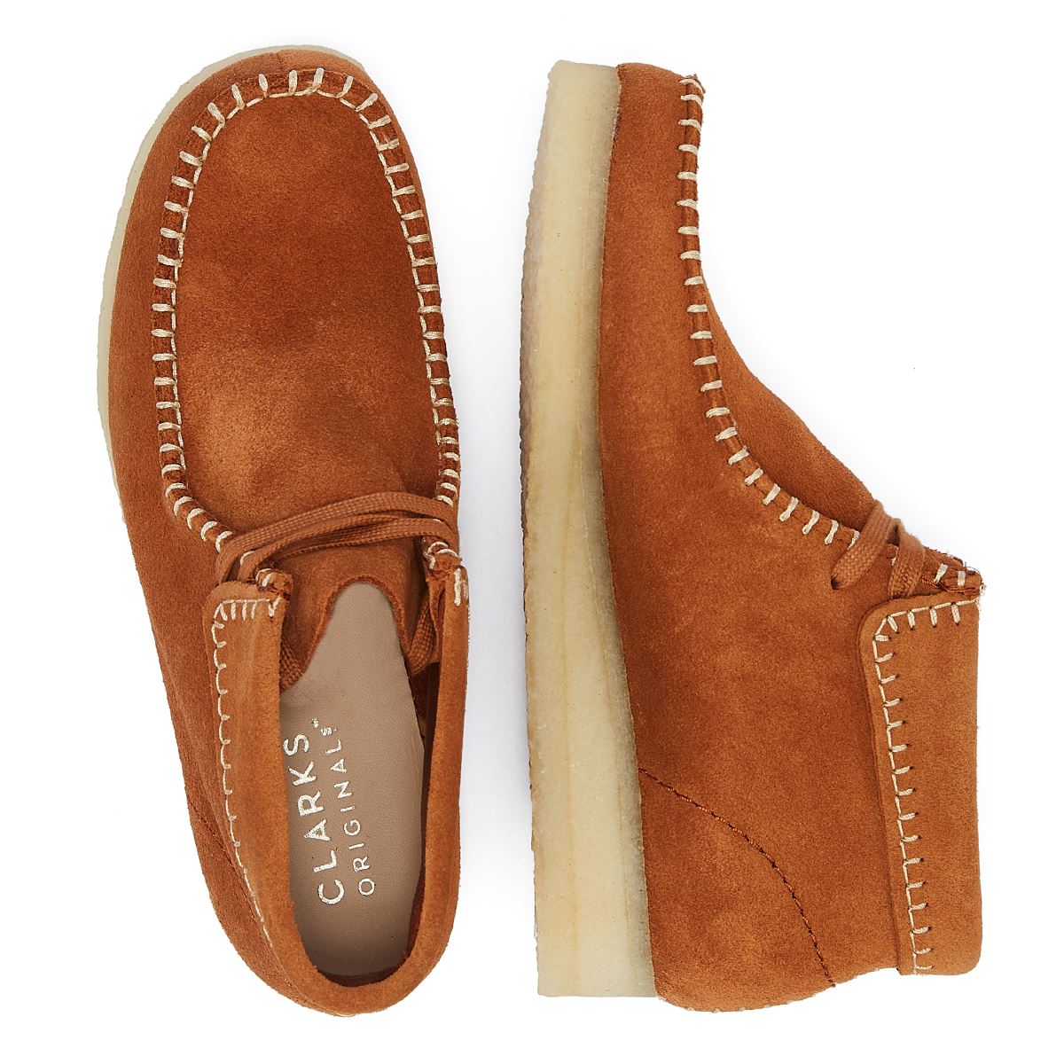 Clarks Originals Wallabee Stitch Suede Women's Ginger Boots