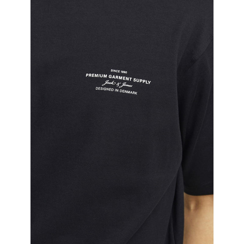 Jack & Jones Chad Branding Cotton Men's Black T-Shirt