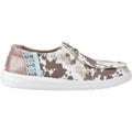 HEYDUDE Wendy Disco Cow Cotton Women's Tan Loafers