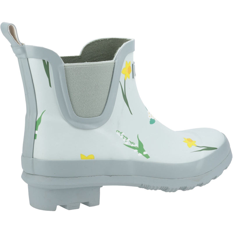 Cotswold Wildflower Ankle Rubber Women's Mint Wellington Boots
