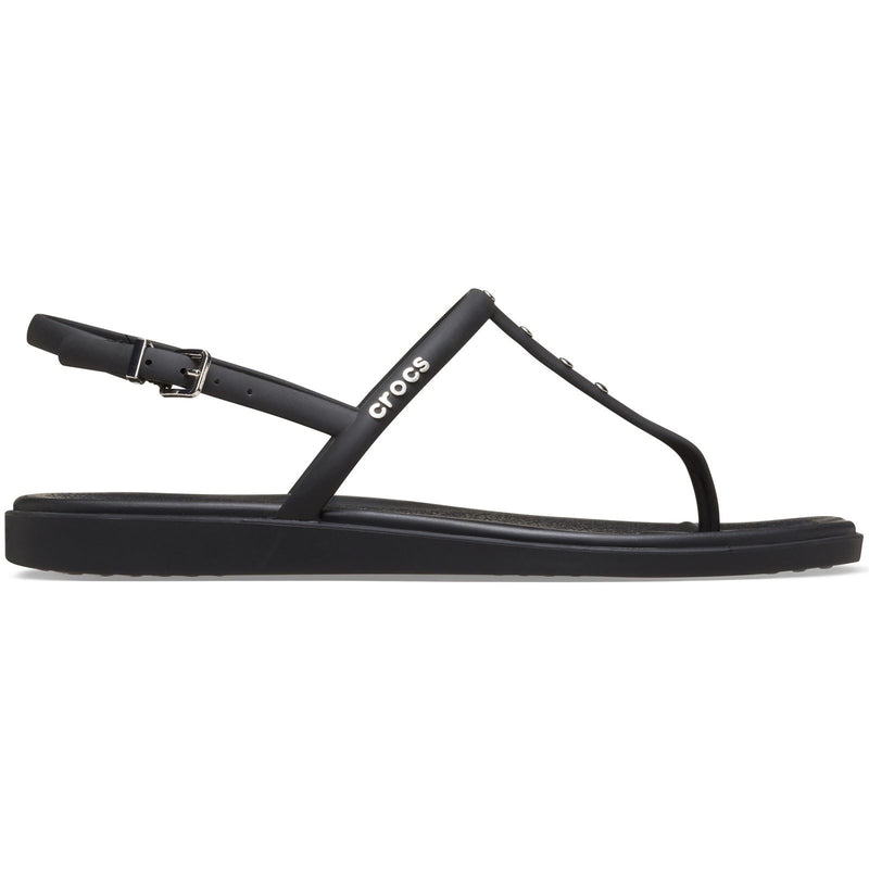 Crocs Miami Studded Thong Flip Thermoplastic Women's Black Sandals