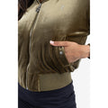 Juicy Couture Fur Rydell Women's Green Bomber Jacket