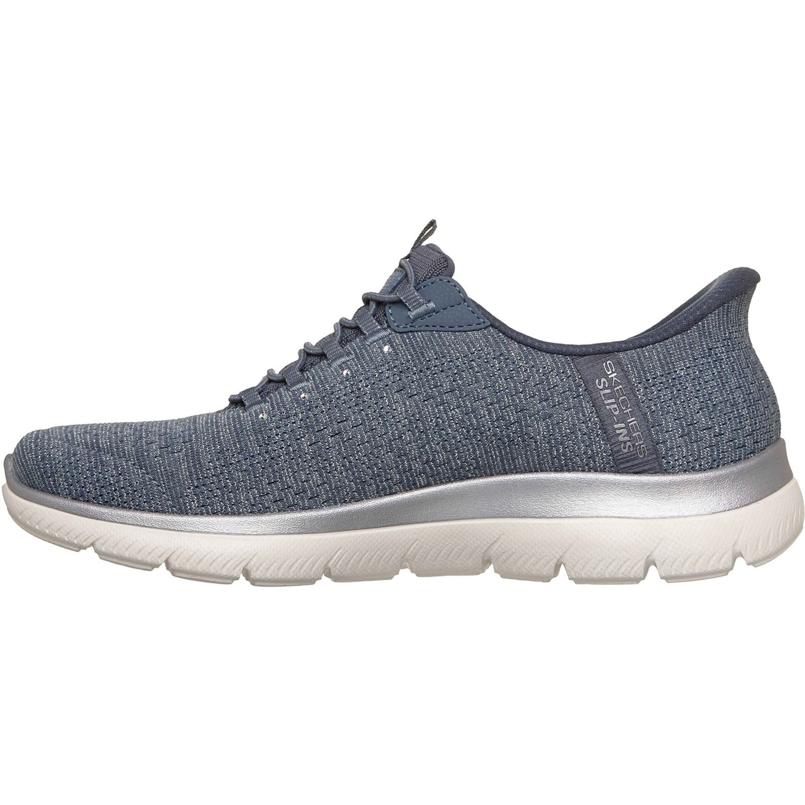 Skechers Arch Fit Summits - Soft Shimmer Textile Women's Slate Standard Sneakers