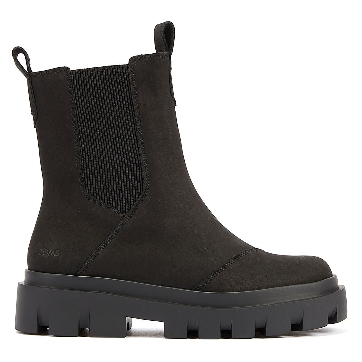 TOMS Rowan Leather Women's Black Boots