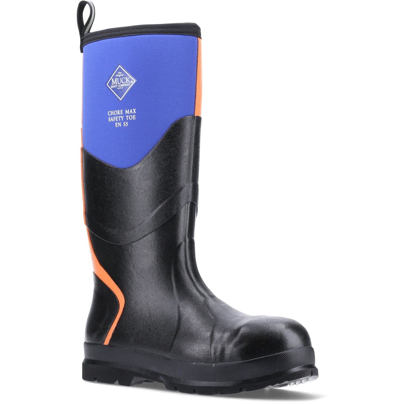 Muck Boots Chore Max S5 Rubber Blue/Orange Wellington Boots