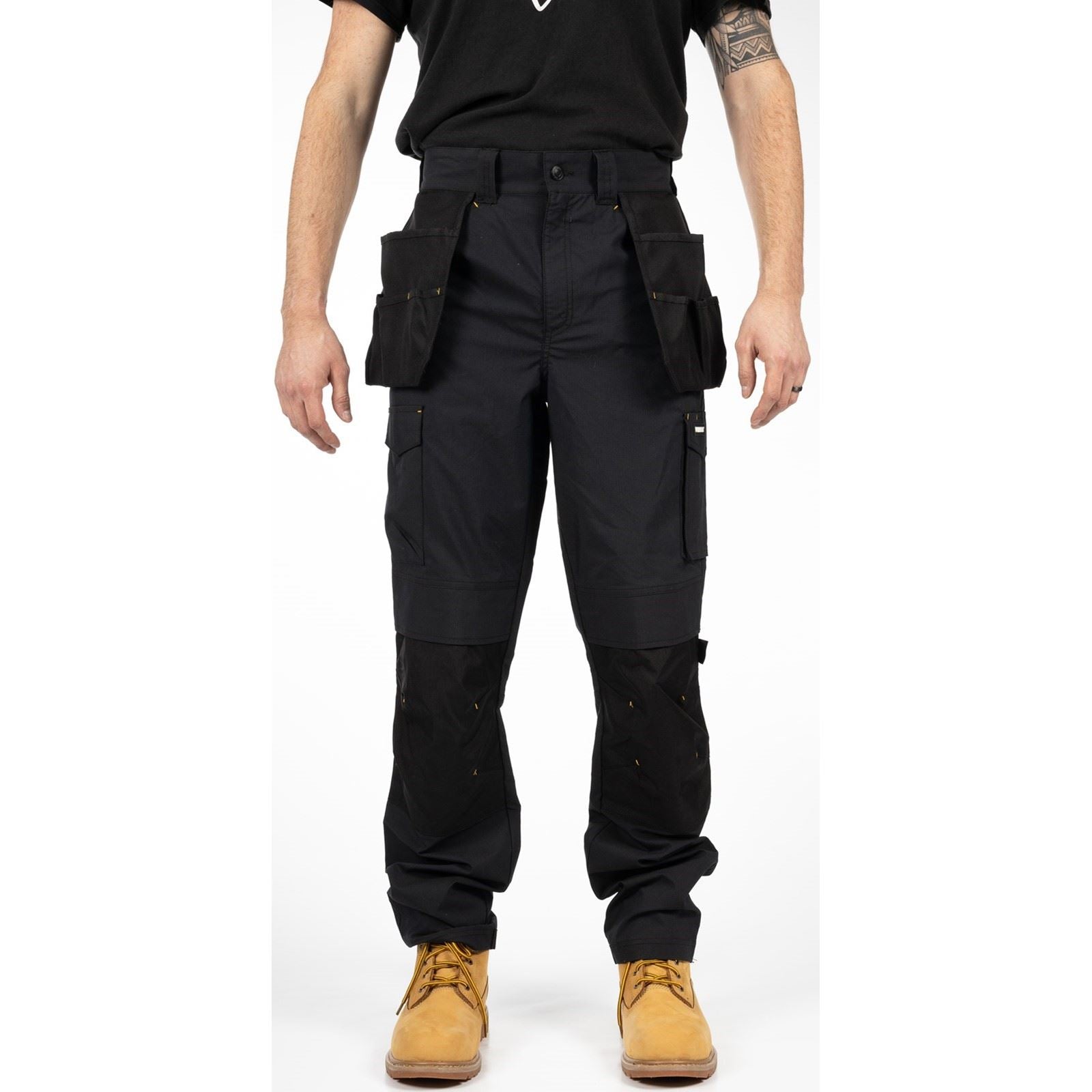 Caterpillar Nexus Holster Stretch Pocket Cotton Men's Black Outdoor Trousers