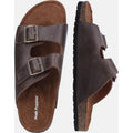 Hush Puppies Nash Slider Leather Men's Brown Sandals