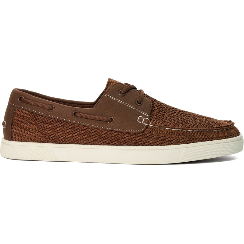 Dune Blaizerss Fabric Men's Tan Boat Shoes