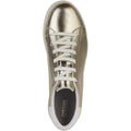 Geox D Jaysen B Leather Women's Light Gold/Optic White Sneakers