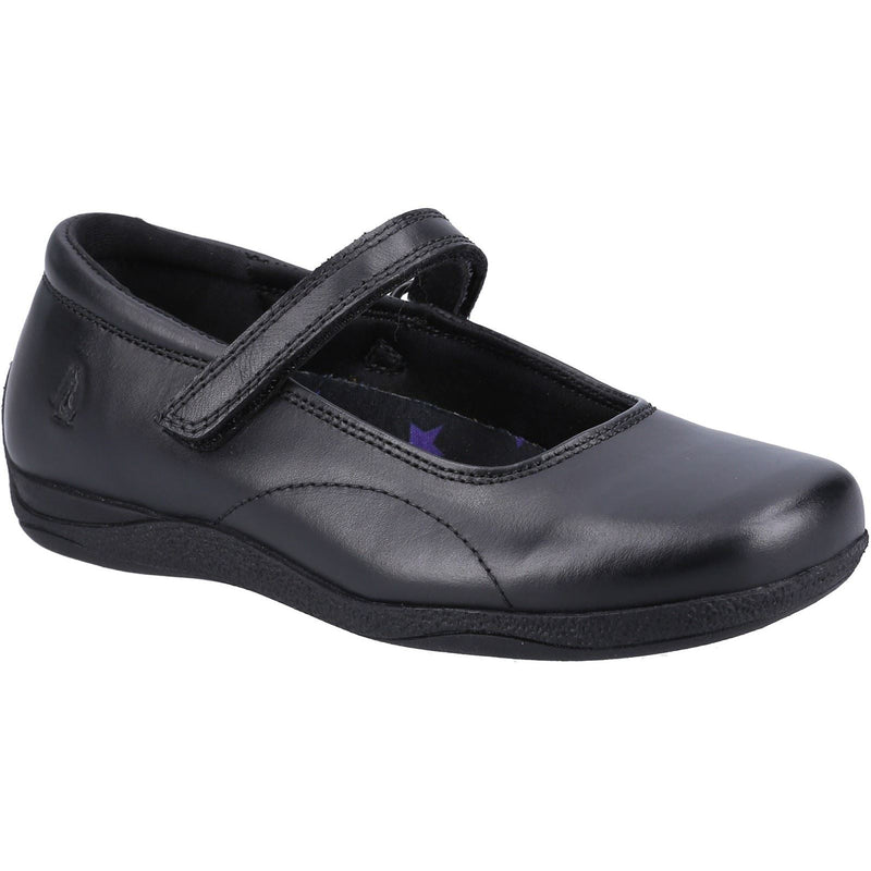 Hush Puppies Aria JNR Leather Girls's Black Shoes