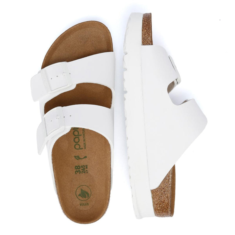 Birkenstock Arizona Flex Platform Women's White Narrow Sandals
