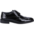Hush Puppies Dustin Brogue Patent Leather Men's Black Patent Brogues Shoes