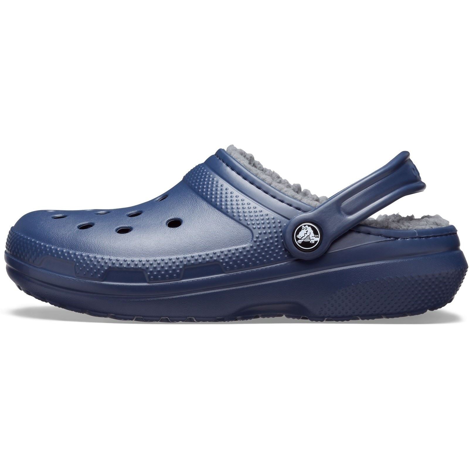 Crocs Classic Lined Synthetic Navy/Charcoal Clogs