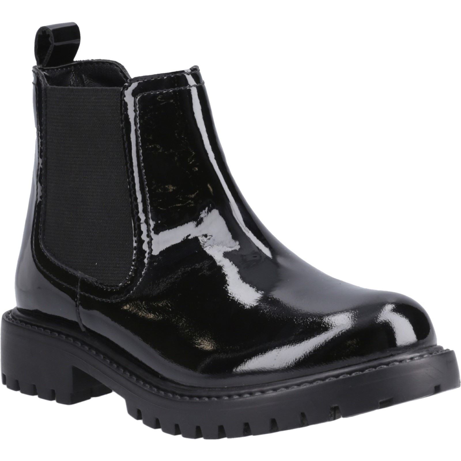 Hush Puppies Ariella Chelsea Leather Girls's Black Boots