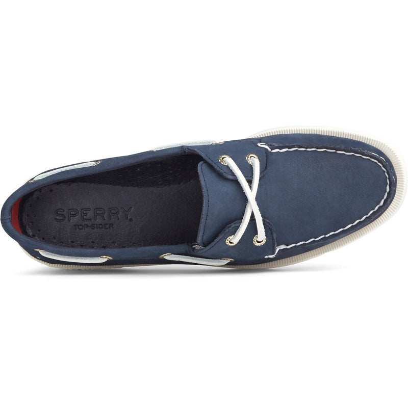 Sperry Authentic 2 Eye Leather Women's Navy Boat Shoes