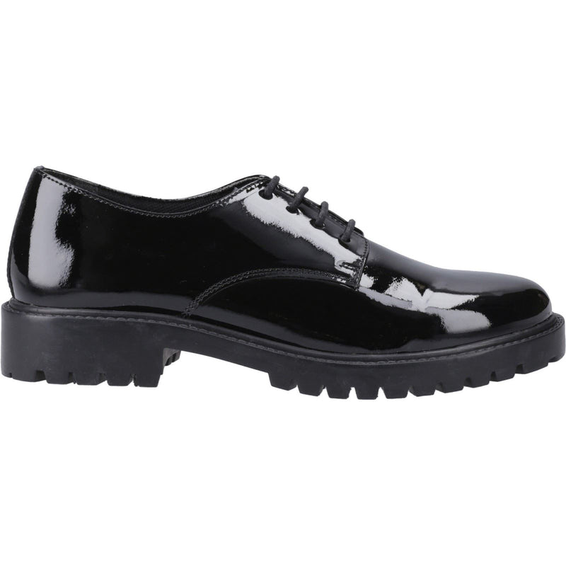 Hush Puppies Aubrey Leather Girls's Black Derby Shoes