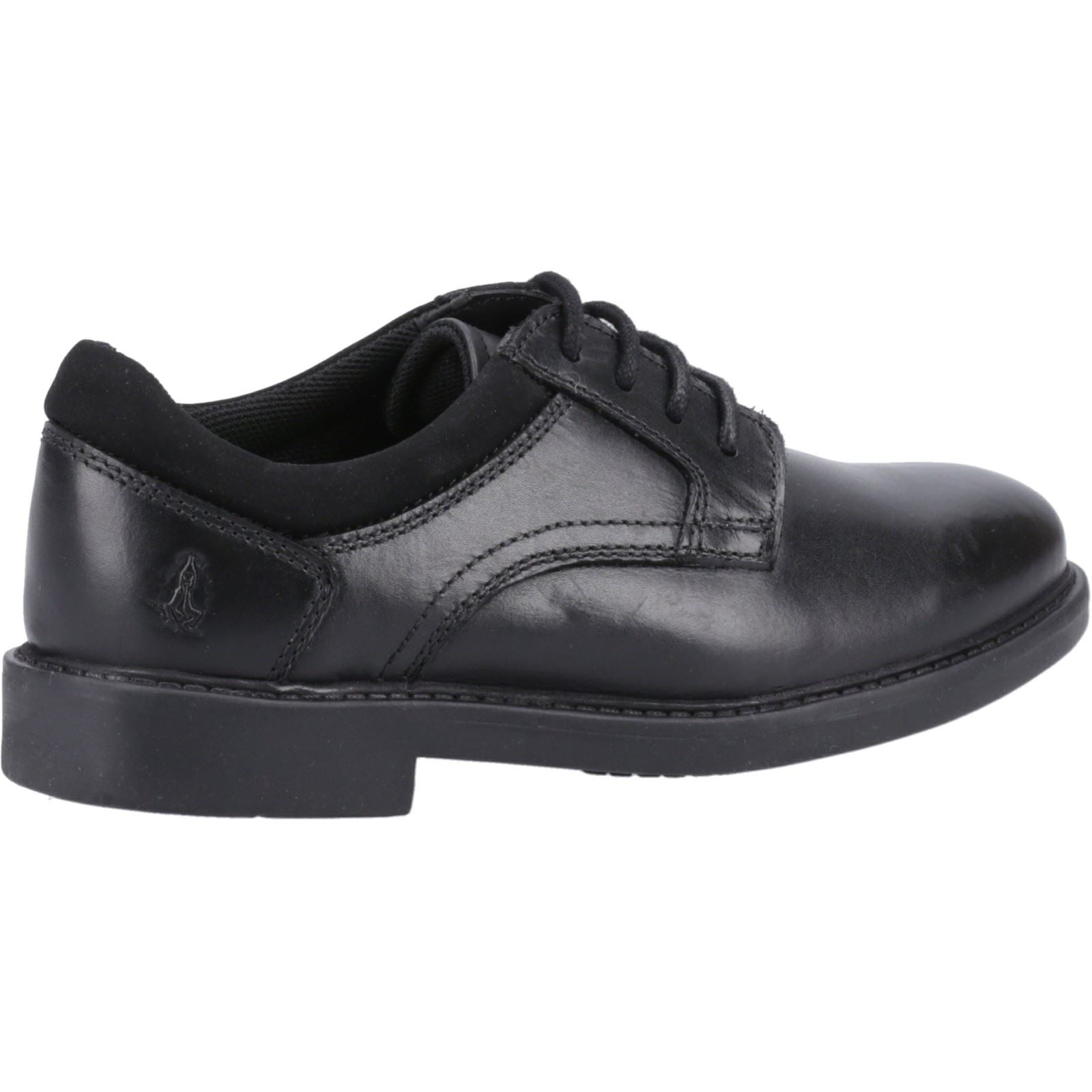 Hush Puppies Tommy Senior Leather Boys's Black Shoes