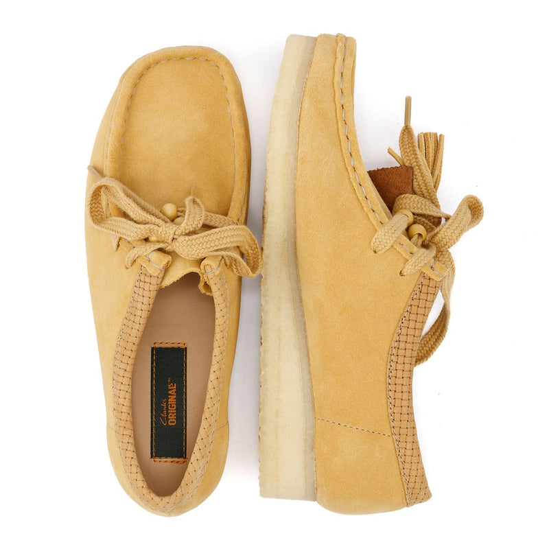 Clarks Originals Wallabee Suede Women's Golden Tan Shoes