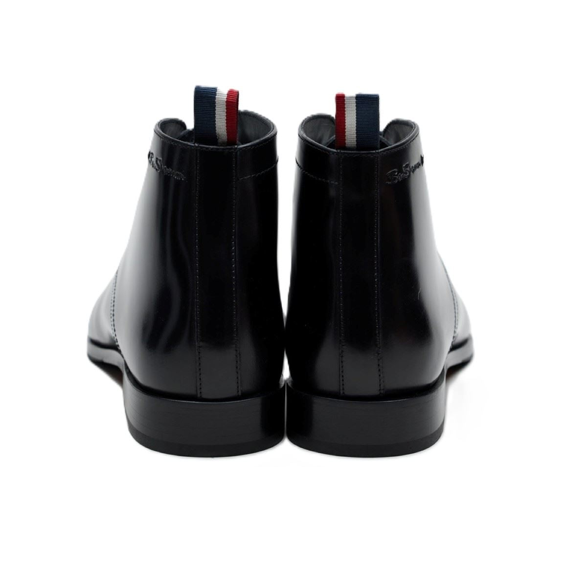 Ben Sherman London Brush Off Leather Men's Black Boots