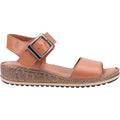 Hush Puppies Ellie Wide Leather Women's Tan Sandals